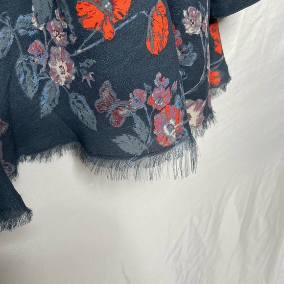 Free People Floral Long Sleeve Blouse Size M - Picture 6 of 6